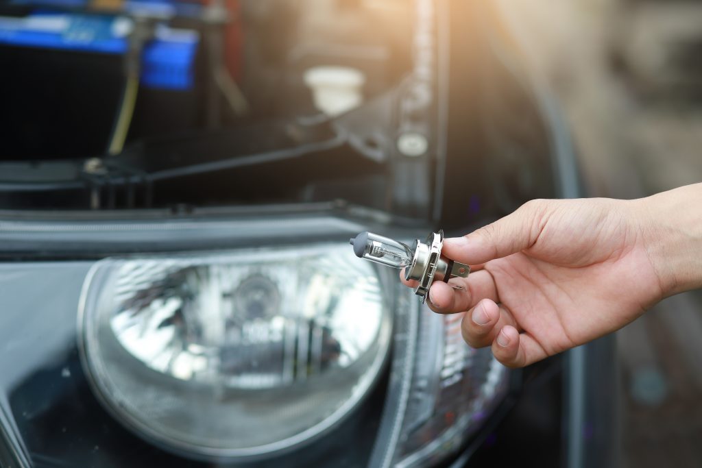 Changing out the bulb on a headlight